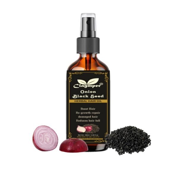 Claymper Onion & Collagen Anti-Hairfall Hair Oil 100ml - Image 2