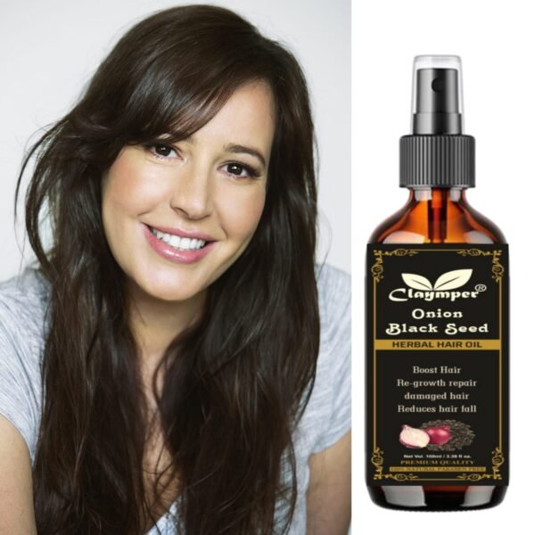 Claymper Onion & Collagen Anti-Hairfall Hair Oil 100ml - Image 4