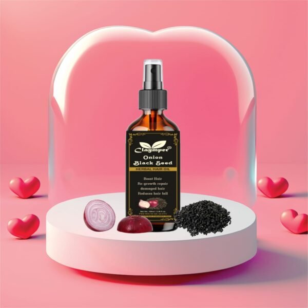 Claymper Onion & Collagen Anti-Hairfall Hair Oil 100ml - Image 5