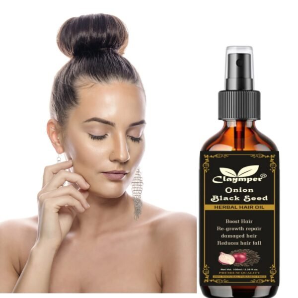Claymper Onion & Collagen Anti-Hairfall Hair Oil 100ml - Image 8