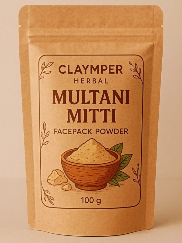 Claymper,s Khadi Herbal Multani Mitti Powder, Face Pack Powder, 400 g