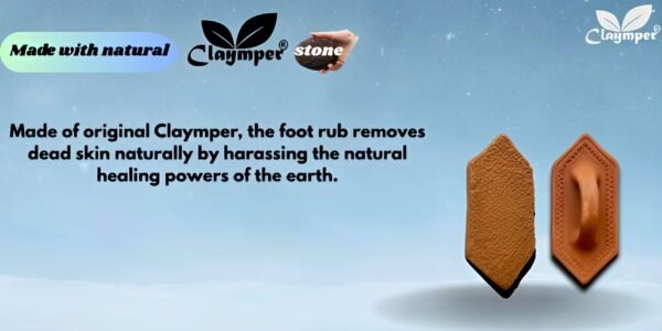 Claymper Terracotta Best Natural Pumice Stone Foot Scrubber - Handmade Organic Clay, Eco-Friendly Dead Skin Remover - Pack of 4 - Image 4