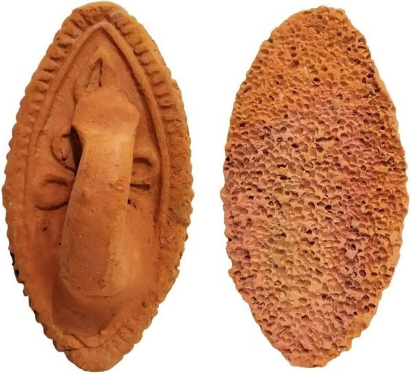 Claymper Natural MITTI Ka Foot Scrubber | Handmade Jhama | Eco-Friendly | Dead Skin Remover Melkhora | Women Men Unisex | Pack of 4 - Image 2