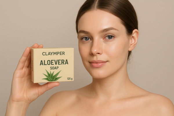 Claymper Aloe Vera Soap | Natural Handmade Soap | Herbal Bathing Soap | Natural Soap  (4x 125 g) - Image 4