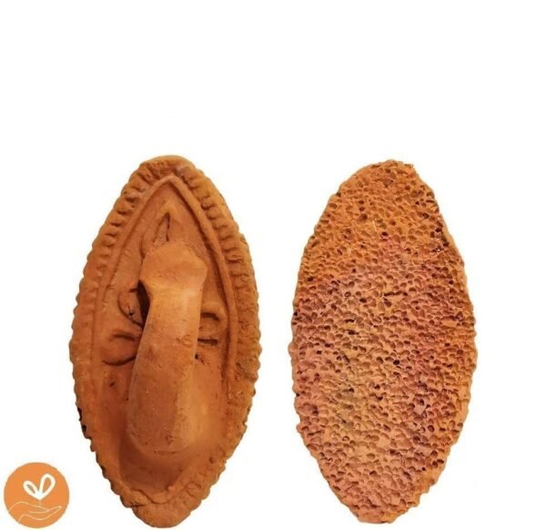Claymper Natural MITTI Ka Foot Scrubber | Handmade Jhama | Eco-Friendly | Dead Skin Remover Melkhora | Women Men Unisex | Pack of 4 - Image 5