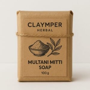Claymper Multani Mitti & Haldi Soap, 125 Grams Each(Pack Of 4)  (4 x 125 g)