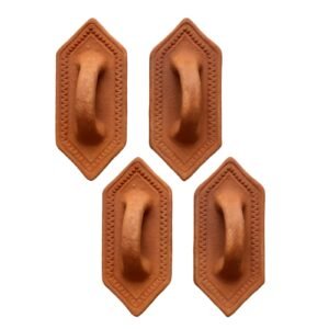 Claymper Terracotta Best Natural Pumice Stone Foot Scrubber – Handmade Organic Clay, Eco-Friendly Dead Skin Remover – Pack of 4