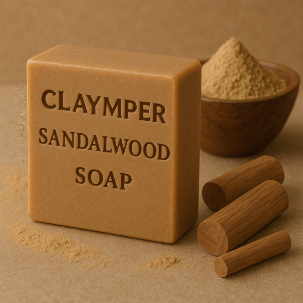 Claymper Sandalwood Soap | Natural Bathing Soap | Herbal Soap for Reducing Acne  (4 x 125 g) - Image 2